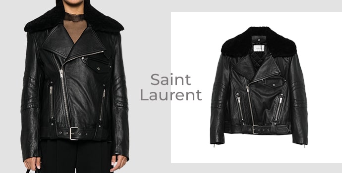 best leather jacket brands Saint Laurent