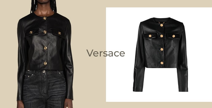 best leather jacket brands Versace