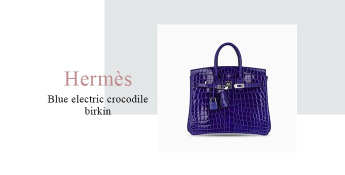 most expensive birkin bag Hermès Blue Electric Crocodile Birkin