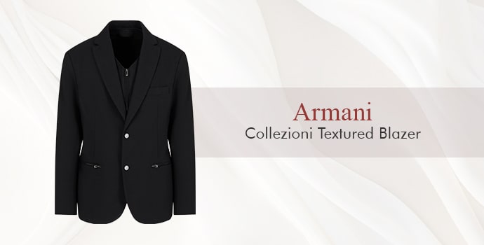 Armani Collezioni Textured Blazer