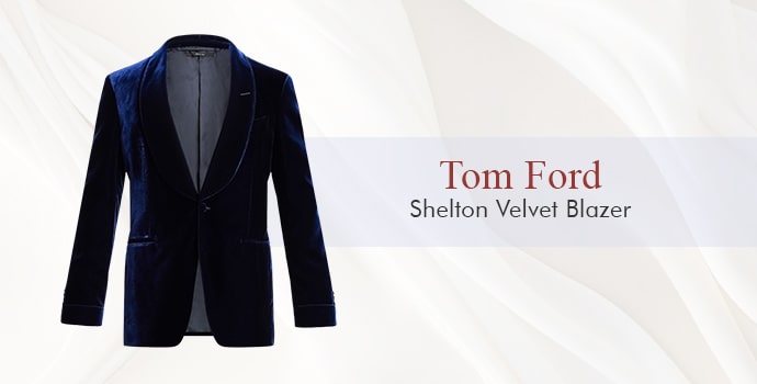 top 10 blazer brands in world Tom Ford Shelton Velvet Blazer