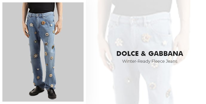 Dolce & Gabbana winter-ready jeans