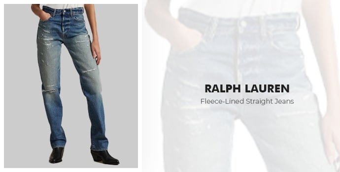 Ralph Lauren Lined Straight Jeans