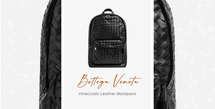 luxury laptop backpack Bottega Veneta