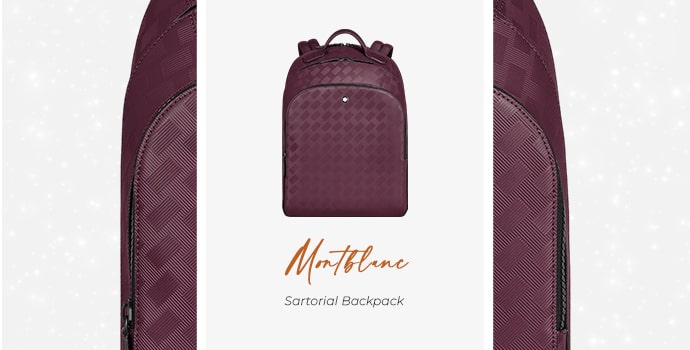 luxury laptop backpack Montblanc