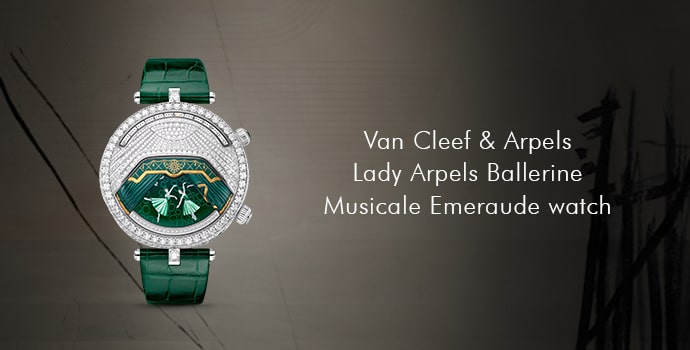 Van Cleef & Arpels Lady Arpels Ballerine Musicale Emeraude watch