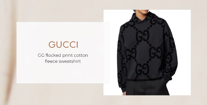 stylish fleece jacket men's Gucci