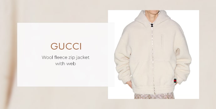 Gucci wool zip jacket