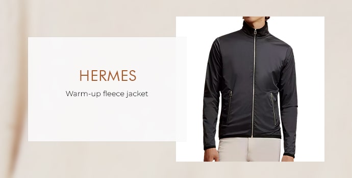 stylish fleece jacket men's Hermes