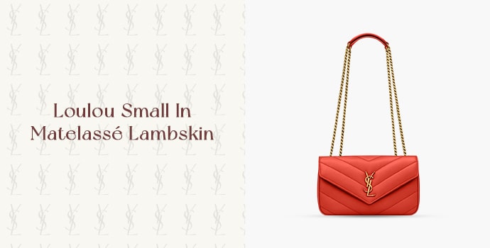 Loulou Small Bag In Matelassé Lambskin