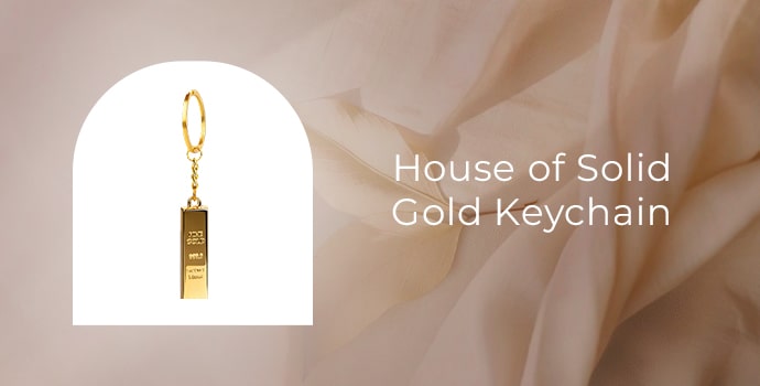 House of Solid Gold’s 24K Gold Keychain